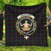 Wallace Hunting  Red Tartan Clan Badge Premium Quilt Th8 Home Decor  Quilt